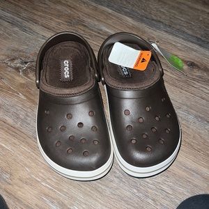 Brand new cloth lined crocs